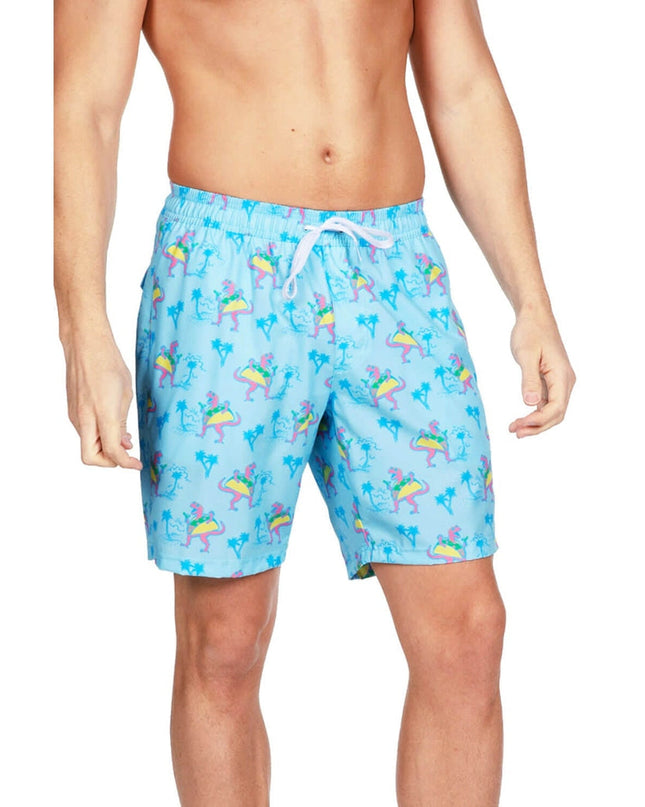 Tacosaurus Stretch Swim Trunks - 7.5" Inseam