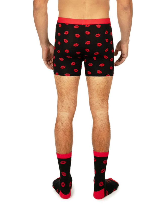 Men's Kiss Attack Boxers & Socks Gift Set