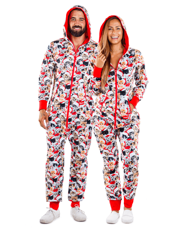 Matching Meowy Catmus Couples Jumpsuits