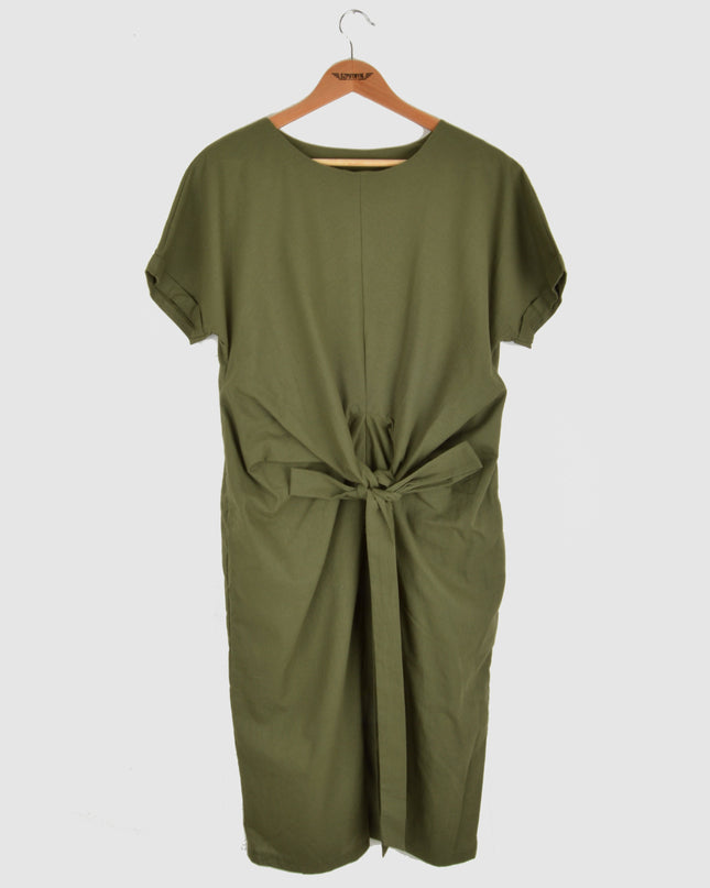 Khaki Canvas Summer Dress