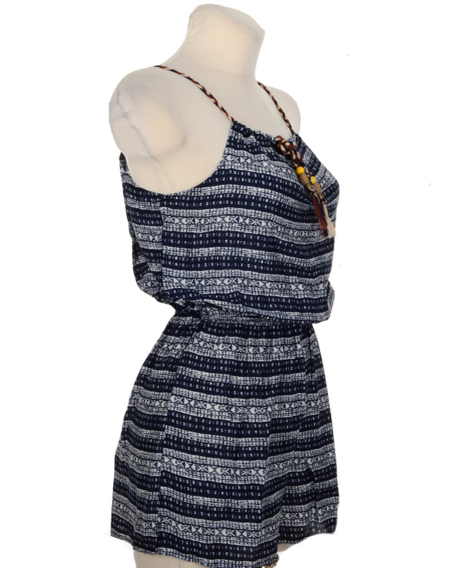 Tied Romper - Striped I
