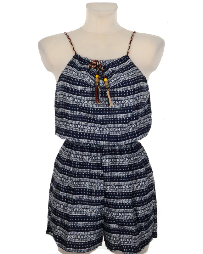 Tied Striped Romper I