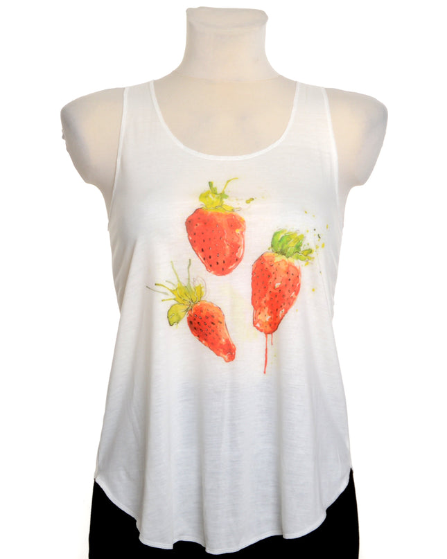 Strawberry Loose Tank Top for Men and Women