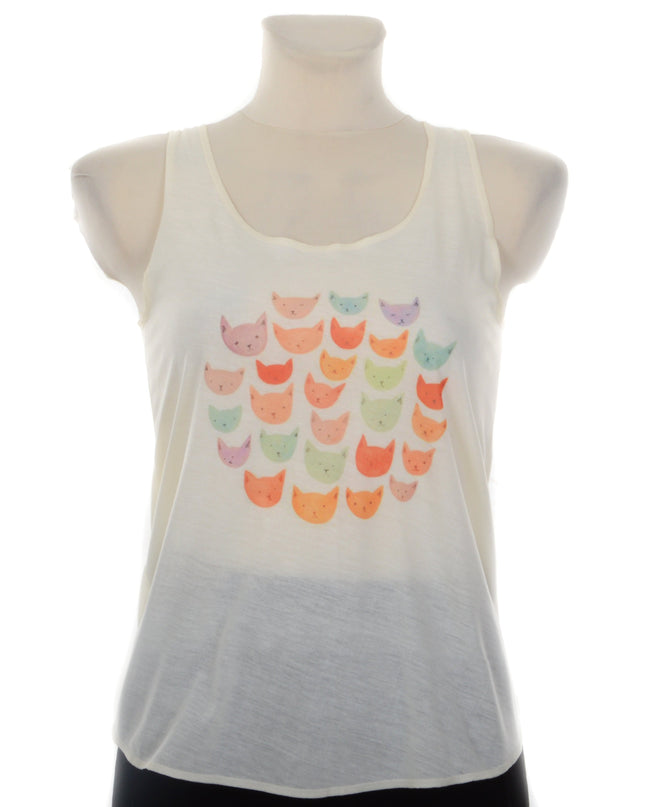 Cats Print Tank Top for All