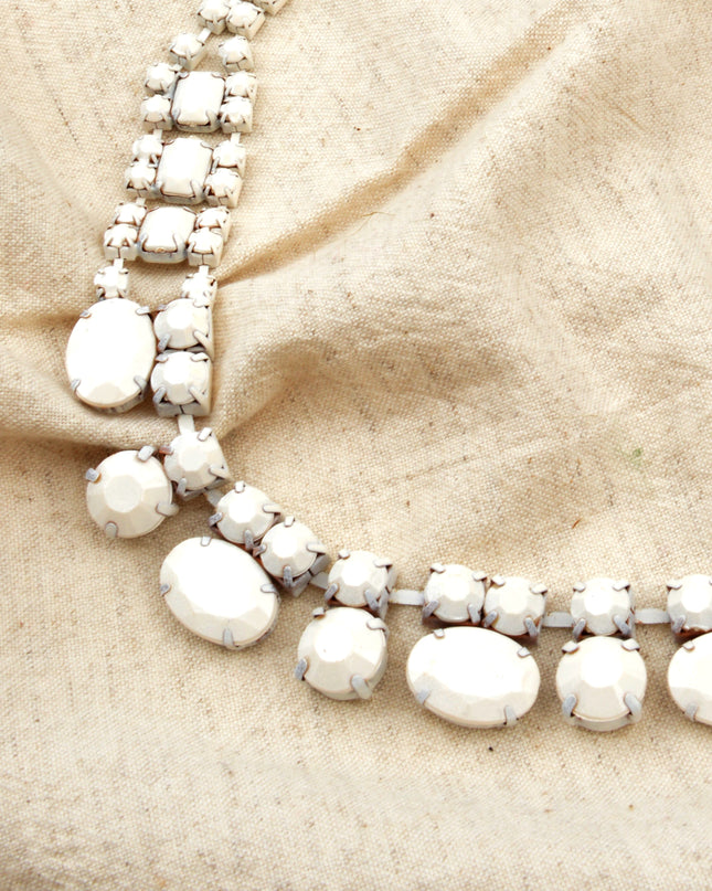 Elegant Matte White Necklace