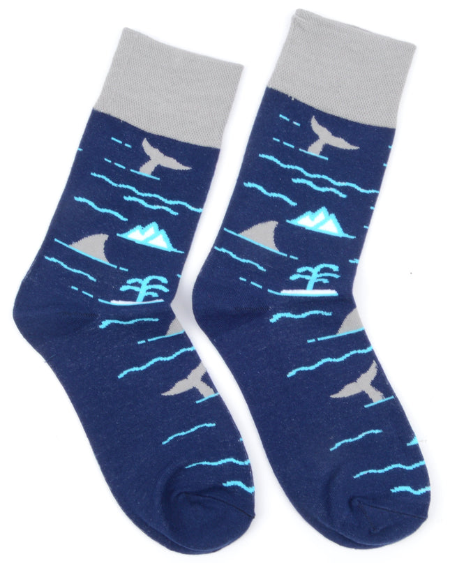 Fun Christmas Socks - Ocean Theme