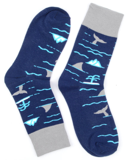 Fun Christmas Socks - Ocean Theme