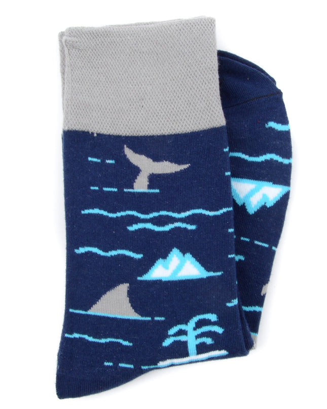 Fun Christmas Socks - Ocean Theme