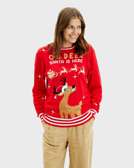 Oh Deer Christmas Sweater for Women
