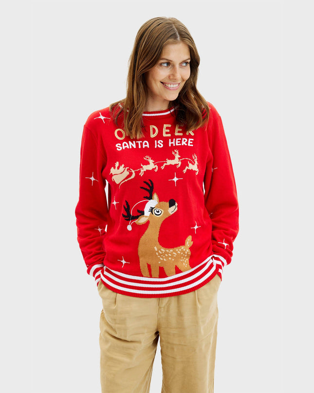 Oh Deer Christmas Sweater for Women