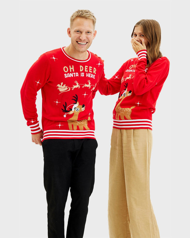 Oh Deer Christmas Sweater for Women