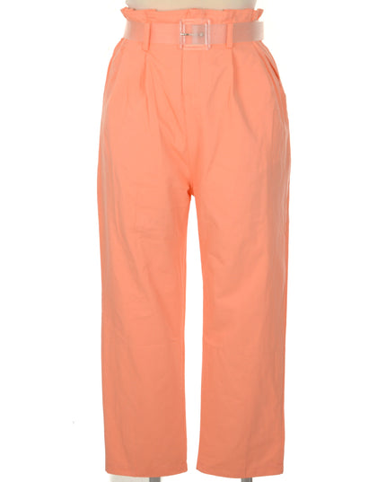 Stylish Belted Pink Pants
