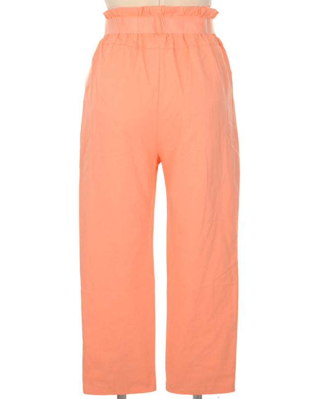 Stylish Belted Pink Pants