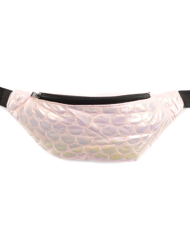 Outlet White Iridescent Belt Bag for All