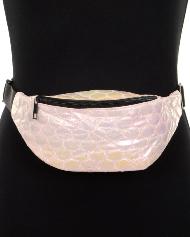 Outlet White Iridescent Belt Bag for All