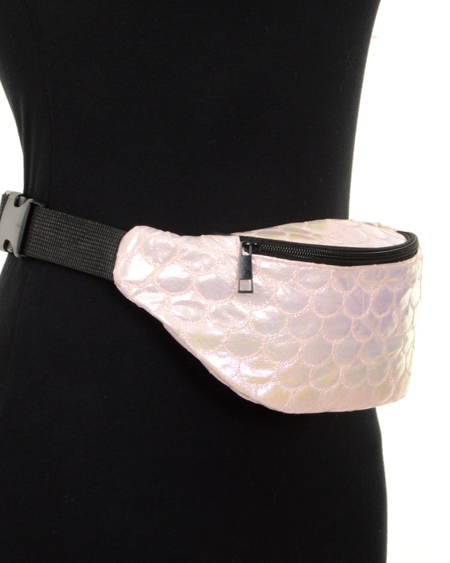 Outlet White Iridescent Belt Bag for All