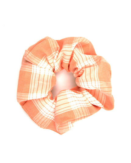 Checkered Pink Scrunchie