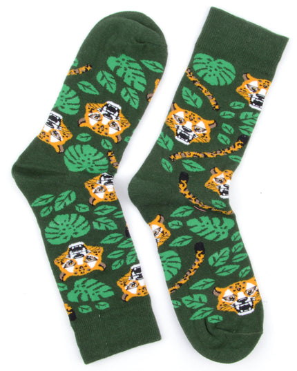Fun Christmas Socks - Jungle Theme