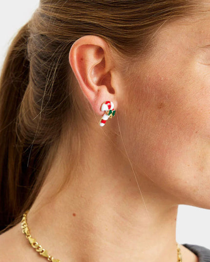 Christmas Candy Cane Earrings