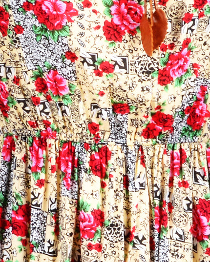 Red Floral Summer Dress - Bright and Cheerful