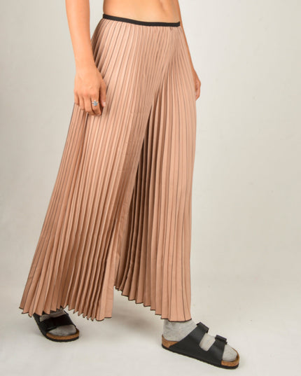Pleated Pants - Beige Color for Comfort