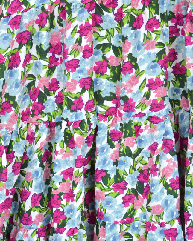 Purple Floral 2in1 Dress
