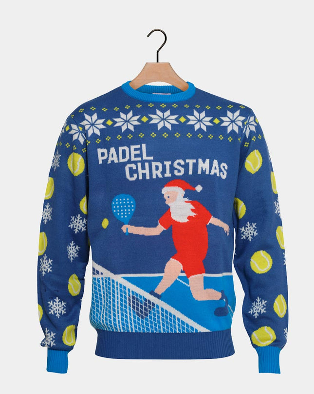 Blue Padel Christmas Sweater
