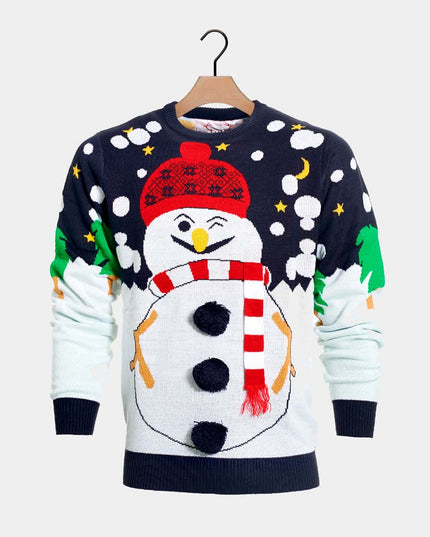 3D Snowman Christmas Sweater