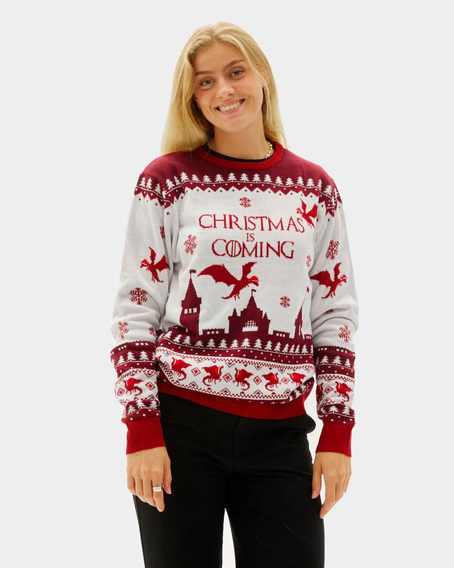 Women's Christmas Sweater "Christmas is Coming"