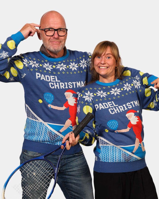 Blue Padel Christmas Sweater
