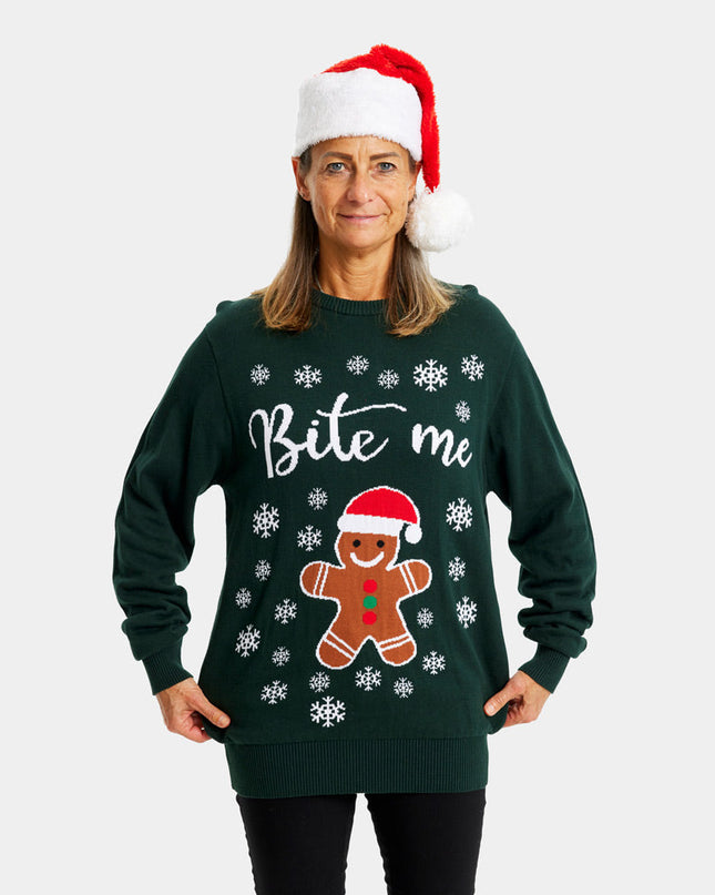 Organic Cotton Gingerbread Man Christmas Sweater