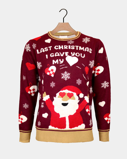 Last Christmas Couples Sweater - "I Gave You My Heart"