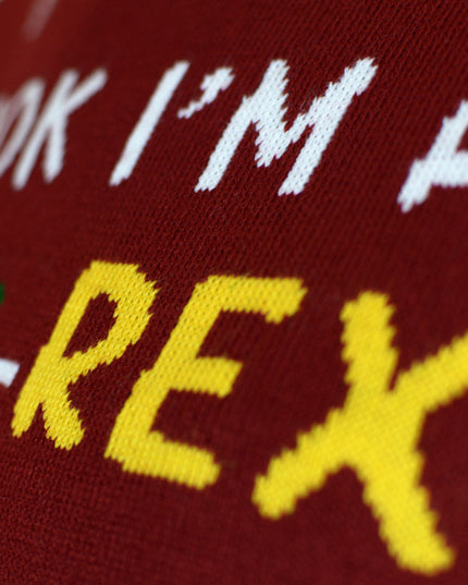 LED Lighted Christmas Tree-Rex Couple Christmas Sweater