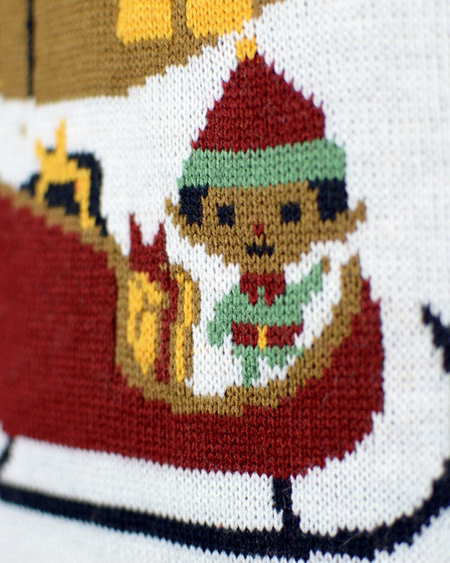 Blue LED "Merry Christmas" Couples Sweater