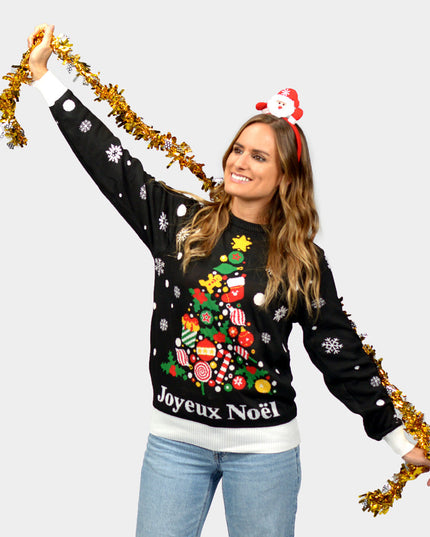 Black "Merry Christmas" Couples Sweater