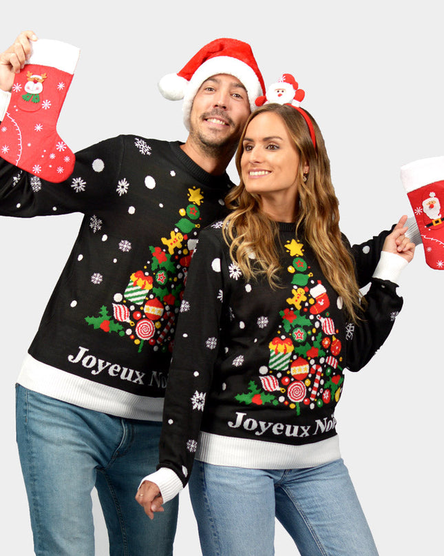 Black Merry Christmas Sweater for Men
