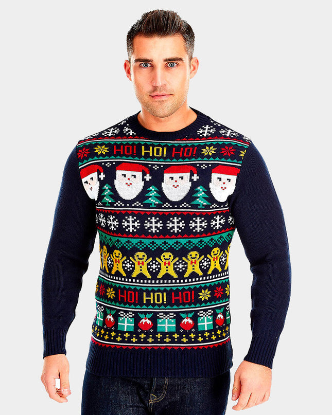 Santa Claus Ho Ho Ho Christmas Sweater