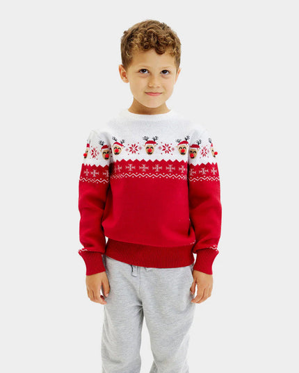 Adorable Reindeer Christmas Sweater for Kids