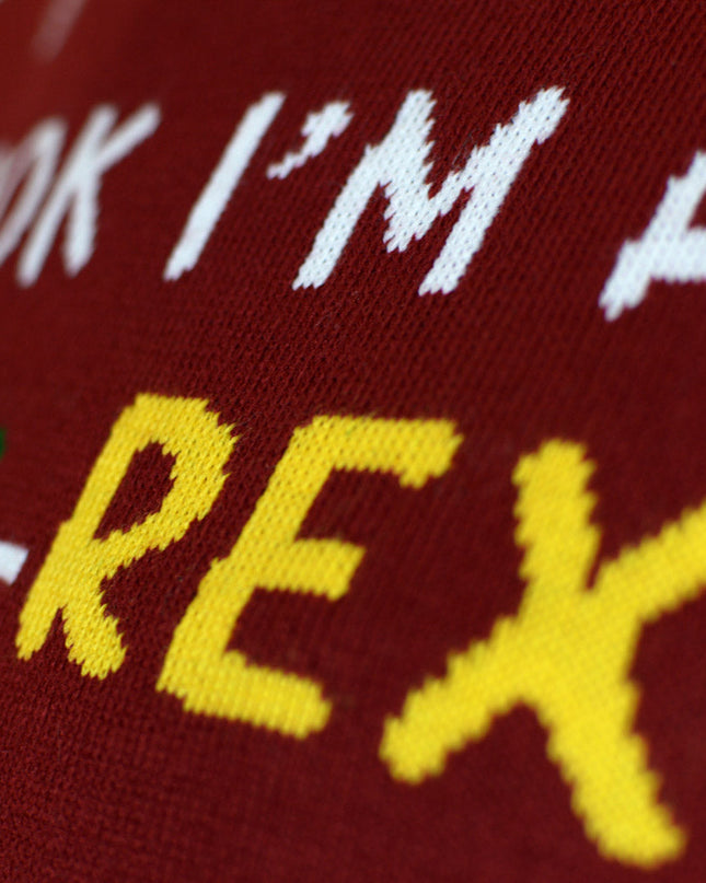 Kids Christmas Sweater LED Light-Up Christmas Tree-Rex