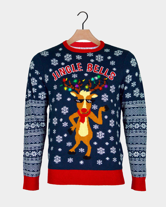 LED Light-Up Jingle Bells Christmas Sweater for Kids