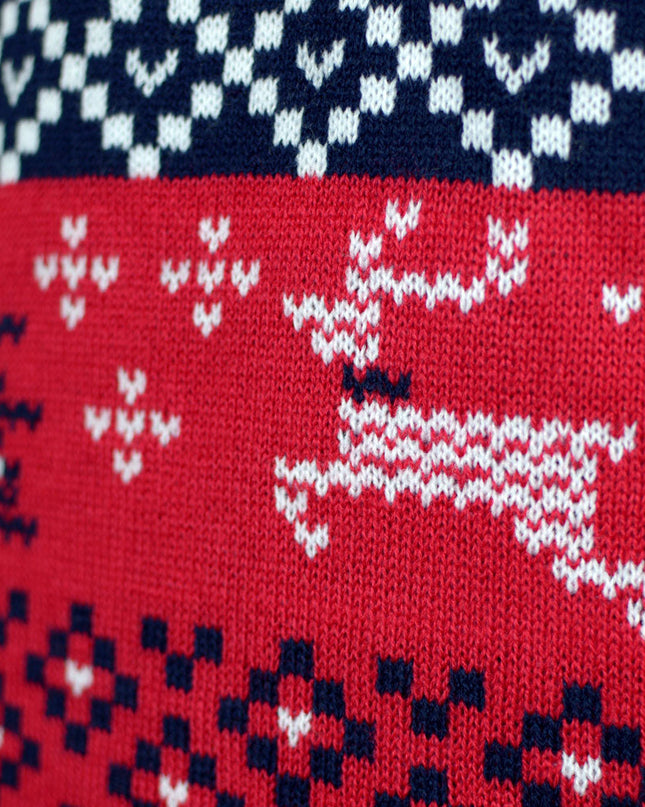 Kids Christmas Sweater Red Canada Theme