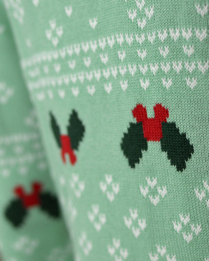 Kids Christmas Sweater Green Sweet Christmas Theme
