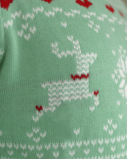 Green Sweet Christmas Sweater for Kids