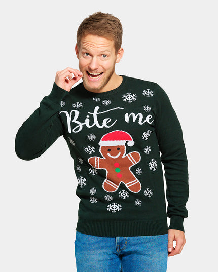 Organic Cotton Gingerbread Man Christmas Sweater for Family
