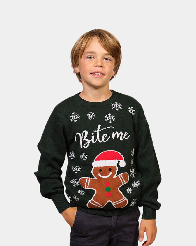 Organic Cotton Gingerbread Man Christmas Sweater