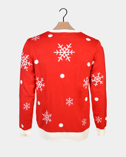 LED Christmas Sweater for Family with Sparkling Reindeer