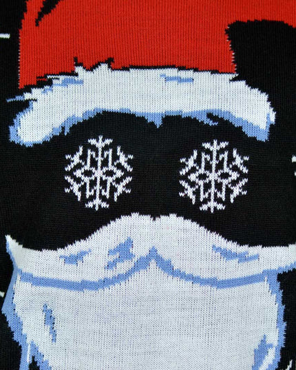 Black Santa Christmas Sweater for Family