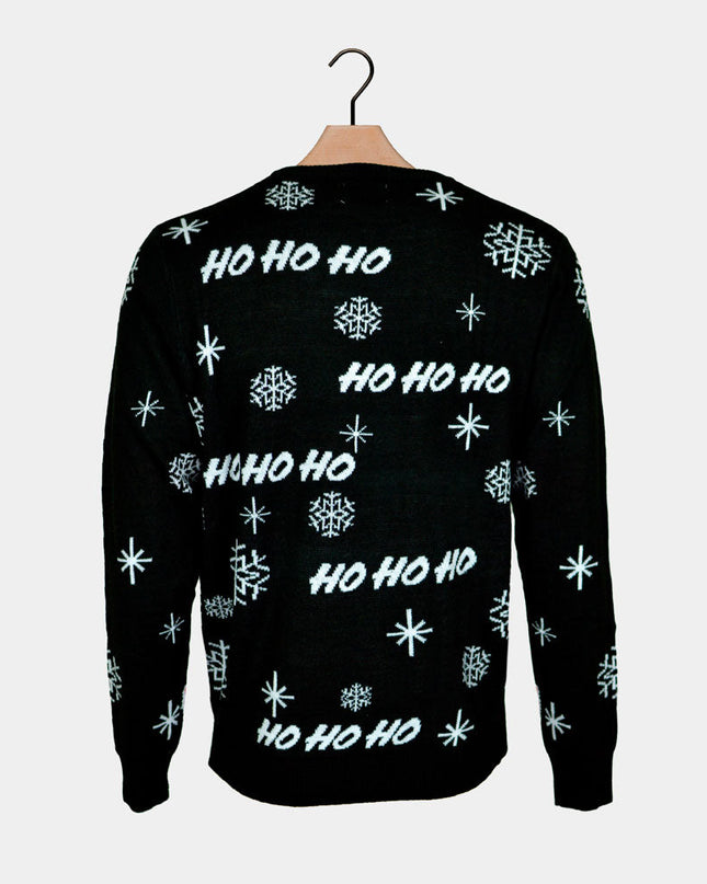 Black Santa Claus Christmas Sweater