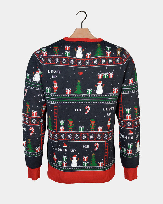 Retro Video Game Christmas Sweater for Family