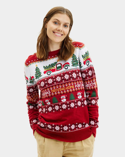 Driving Home for Christmas Sweater for Women